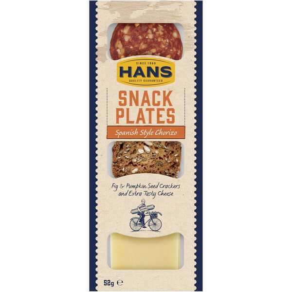 Hans Snack Plates Spanish Style Chorizo 52g
