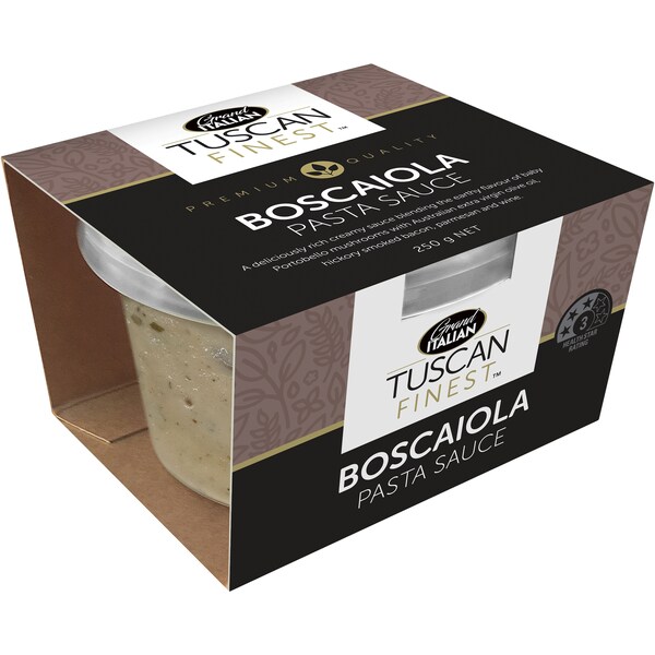 Grand Italian Tuscan Finest Boscaiola Fresh Pasta Sauce 250g
