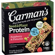 Carman's Seed & Plant Protein Bars Raspberry & Pistachio