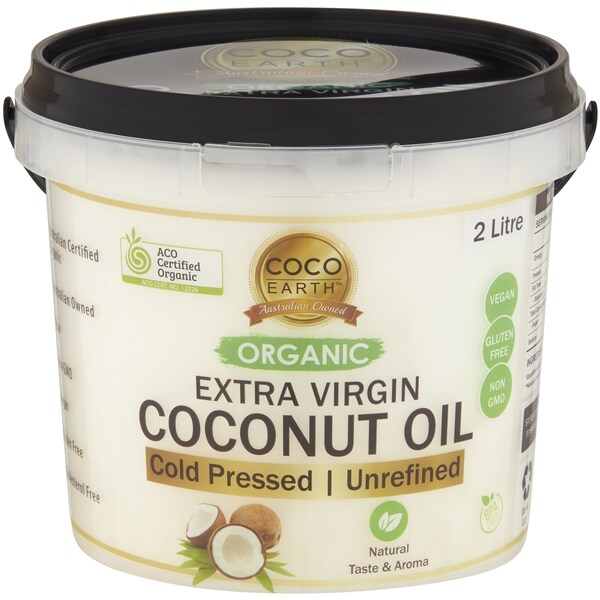 Coco Earth Organic Extra Virgin Coconut Oil 2L