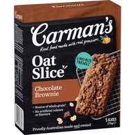 Carman's Oat Slices Belgian Choc Brownies