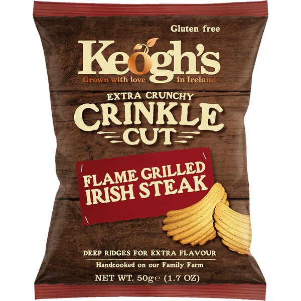 Keoghs Flame Grilled Irish Steak Crinkle Cut 50g