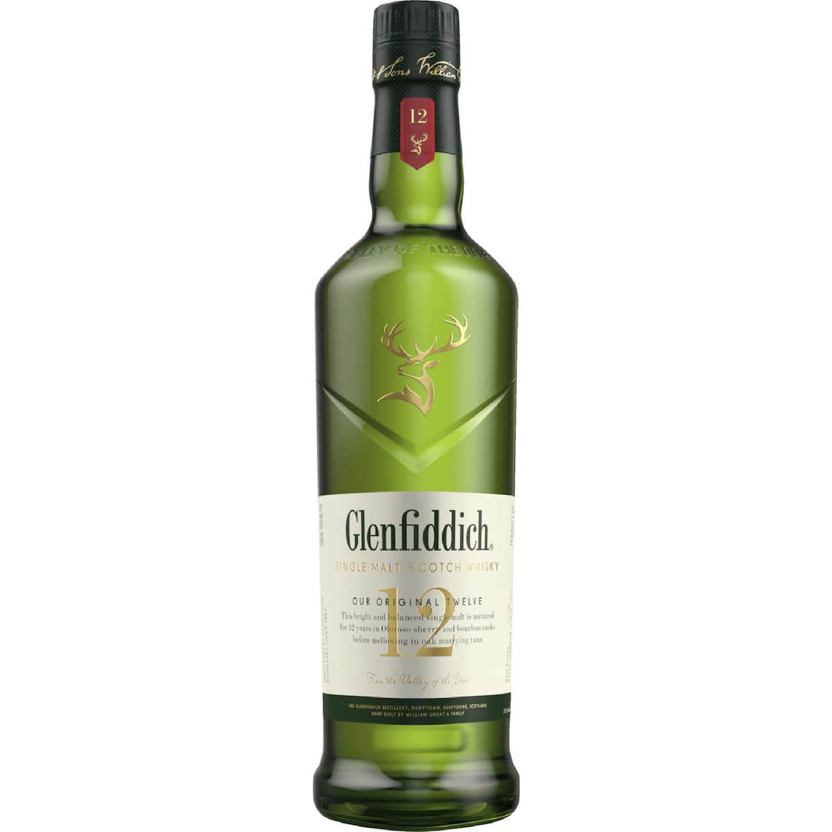 Glenfiddich Single Malt Scotch Whisky 12 Years Old 700mL