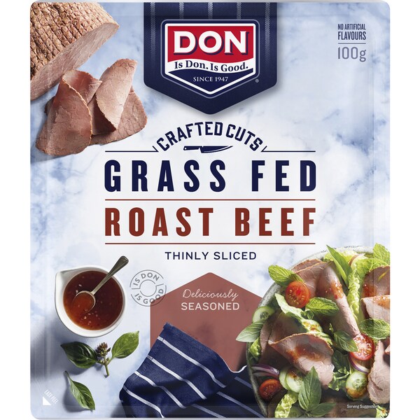 Don Crafted Cuts Grass Fed Roast Beef 100g