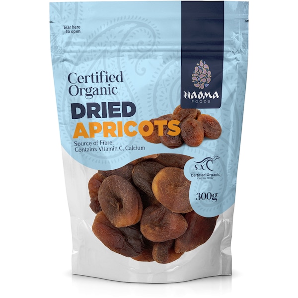 Haoma Organic Dried Apricots 300g