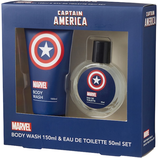Marvel Captain America Body Wash150ml & Eau De Toilette 50ml Set each