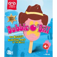 Bubble O Bill Strawberry Chocolate & Caramel Ice Cream Sticks