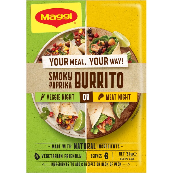 Maggi Dry Recipe Bases Your Meal Your Way Smoky Paprika Burrito 31g