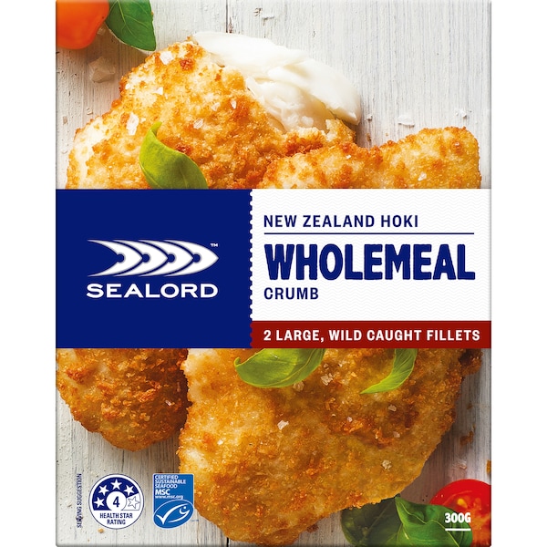 Sealord Hoki Wholemeal 150g x 2 pack