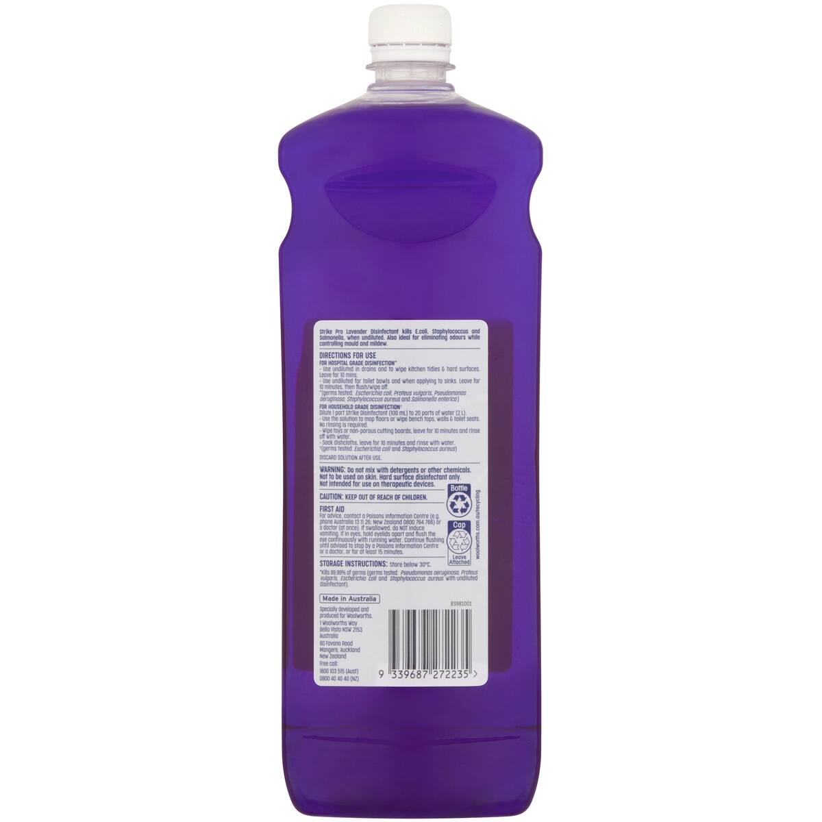 Strike Pro Disinfectant Lavender Hospital Grade 1.25l bunch