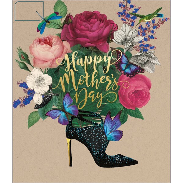 John Sands Mother's Day Card Card Flowers With Stiletto Each