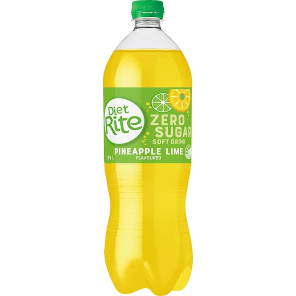 Diet Rite Pine Lime No Sugar 1.25L