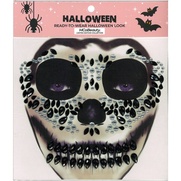 MCoBeauty Halloween Removable Face Stickers Skeleton Set each