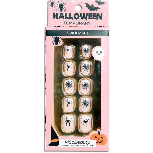 MCoBeauty Halloween Temporary Press On Nails Spiders Set each