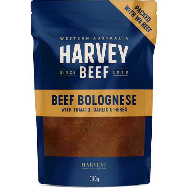 Harvey Beef Beef Bolognese With Tomato Garlic & Herb 500g