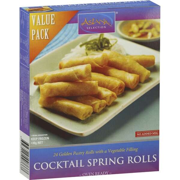 Asiana Spring Rolls Cocktail Value Pack 430g