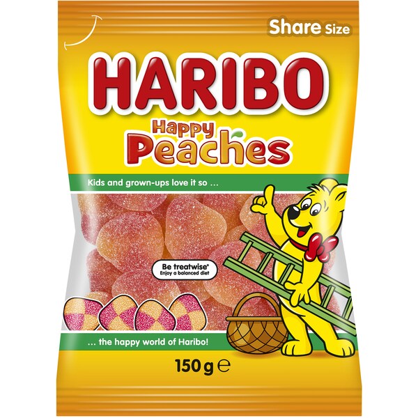 Haribo Happy Peaches Share Pack 150g