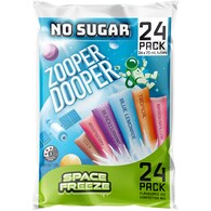 Zooper Dooper Space Freeze Ice Blocks Mix Sugar Free
