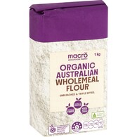 Macro Organic Australian Wholemeal Plain Flour Unbleached