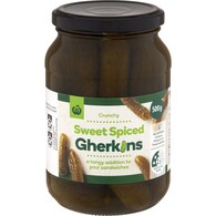 Woolworths Gherkins Sweet Spiced