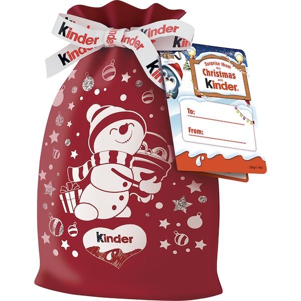 Kinder Mix Christmas Velvet Gift Bag 290g