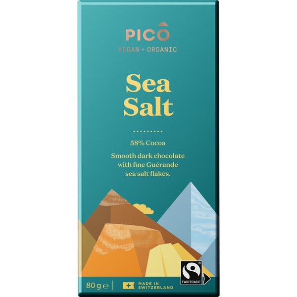 Pico Organic Vegan Chocolate Sea Salt 80g