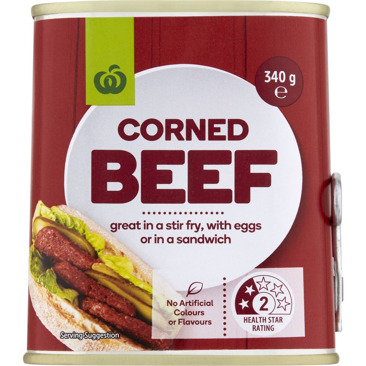 Woolworths Beef Corned 340g bunch