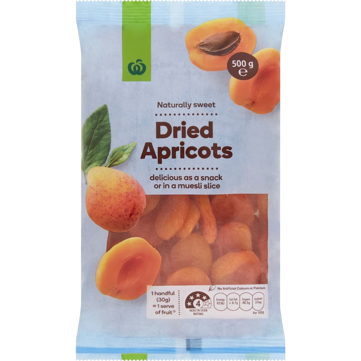 Woolworths Apricot Dried 500g bunch