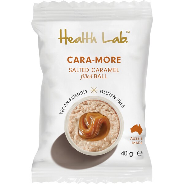 Health Lab Whyte Cara More Caramel Filled Ball 40g