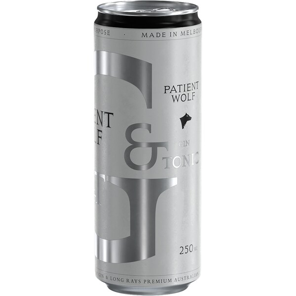 Patient Wolf Gin & Tonic Can 250ml
