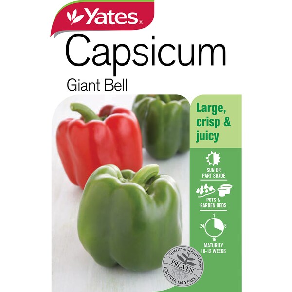Yates Giant Bell Capsicum Seeds 0.5 g