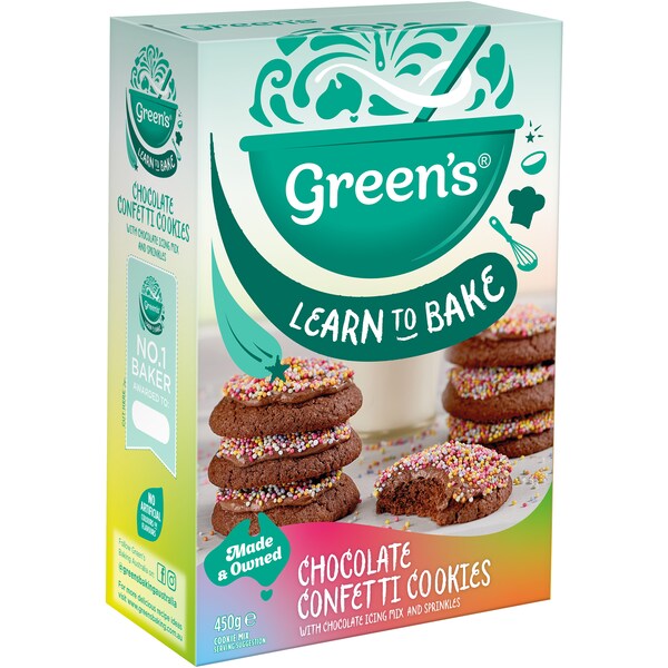 Green's Learn To Bake Chocolate Confetti Cookies 450g