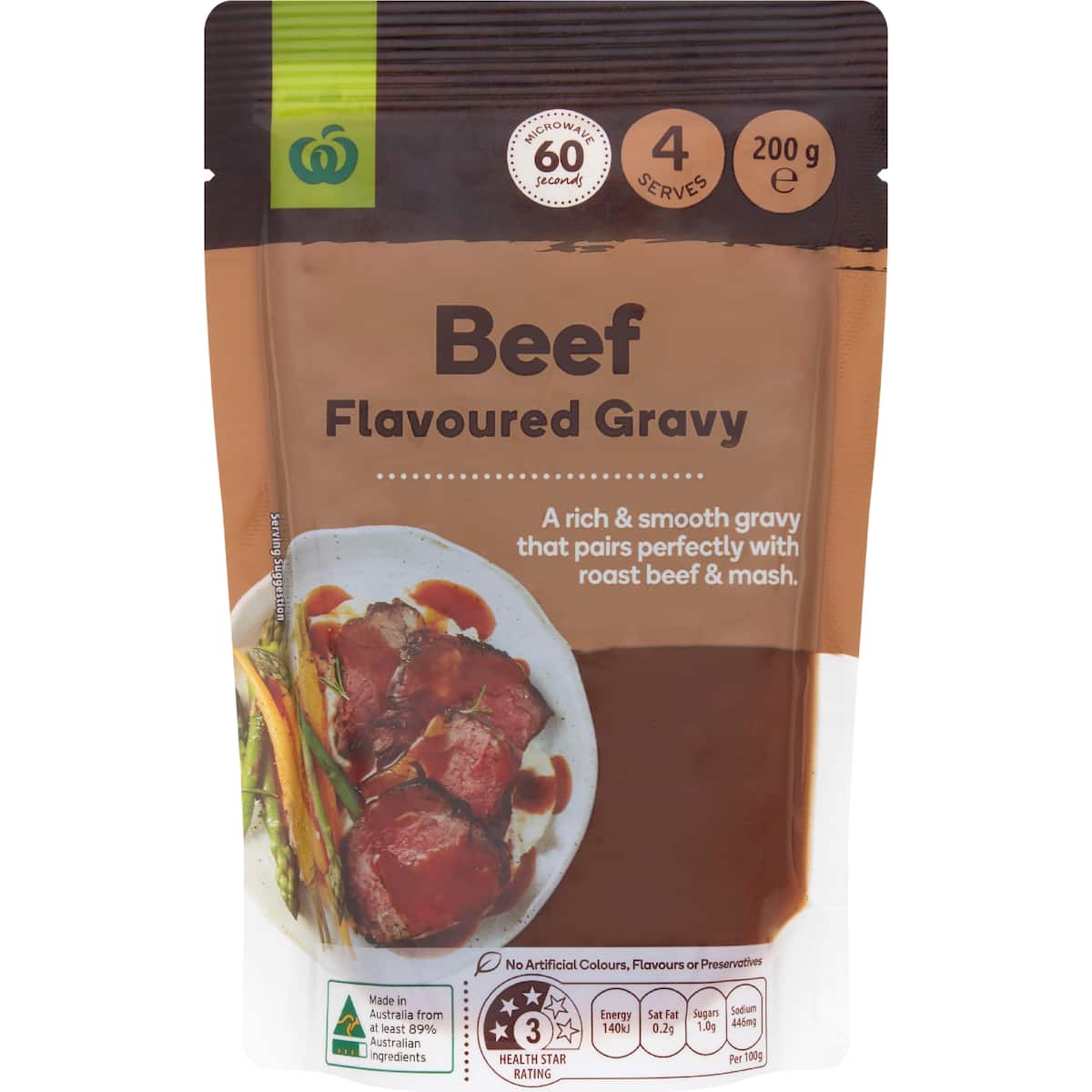 Woolworths Beef Flavoured Gravy 200g bunch