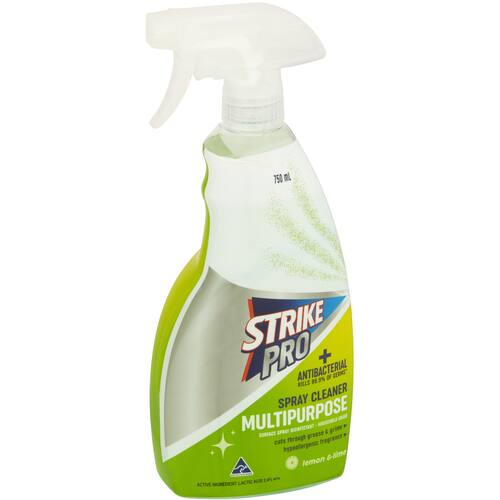 Strike Pro Antibacterial Multipurpose Spray Cleaner Lemon & Lime 750ml
