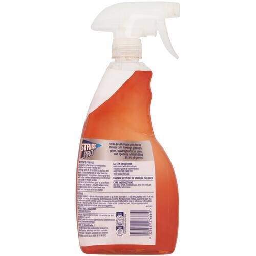 Strike Pro Multipurpose Cleaner Spray Antibacterial 750ml bunch