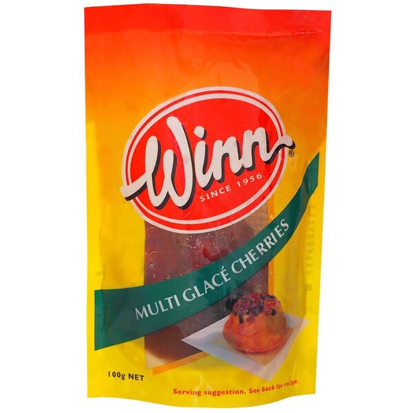 Winn Multi Glace Cherries Cherries 100g