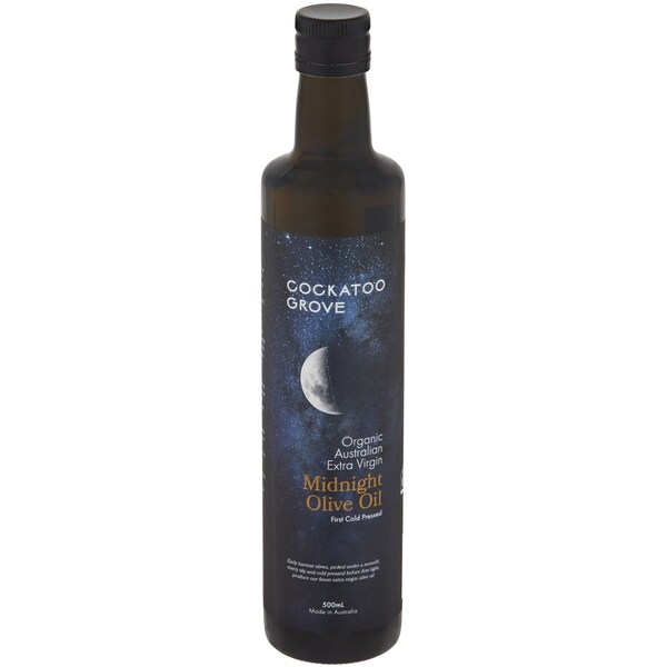 Cockatoo Grove Organic Midnight Harvest Extra Virgin Olive Oil 500mL
