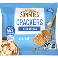 Sunbites Snack Crackers With Quinoa Sea Salt Single Pack