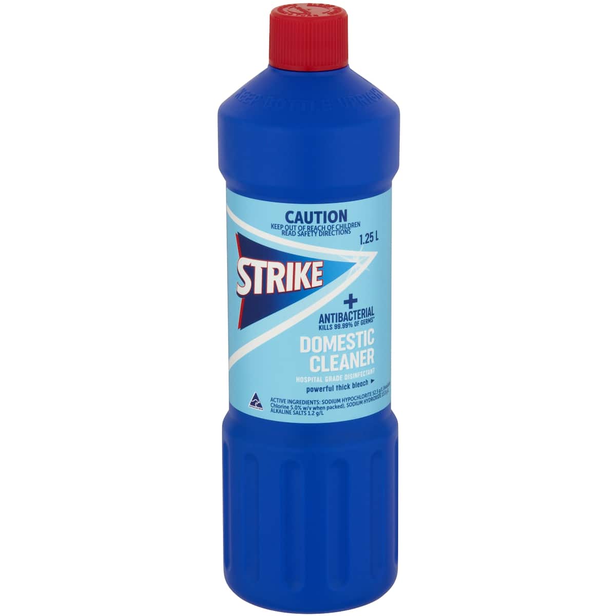 Strike Pro Domestic Cleaner Antibacterial Thick Bleach 1.25l bunch