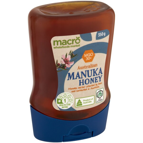 Macro Australian Manuka Honey MGO 30+ Squeeze 350g
