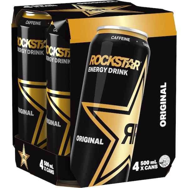 Rockstar Energy Drink Original 500mL x 4 pack