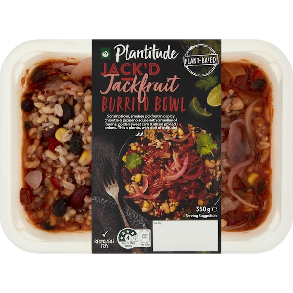 Woolworths Plantitude Jackfruit Burrito Bowl 350g