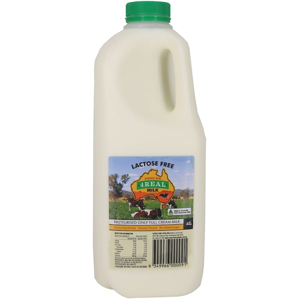 Scenic Rim 4 Real Lactose Free Milk 2L