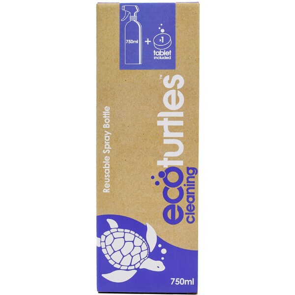 Eco Turtles Reusable Spray Bottle & Bathroom Cleaning Tablet 750mL