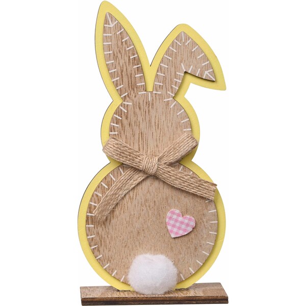 Easter Wooden Tabletop Bunny Yellow Each