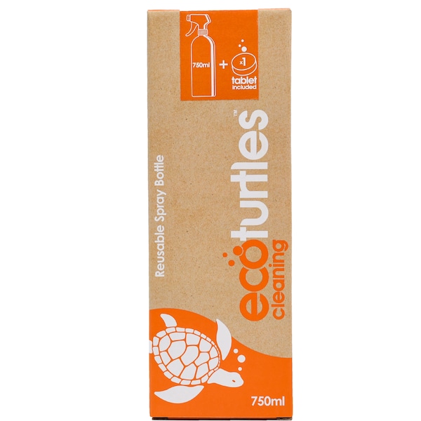 Eco Turtles Reusable Spray Bottle & Degreaser Cleaning Tablet 750mL