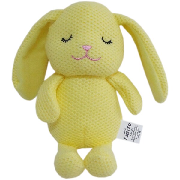 Easter Knitted Bunny Yellow Each