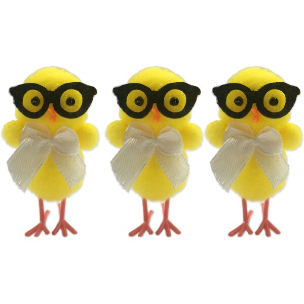 Easter Mini Chick With Glasses 3 Pack