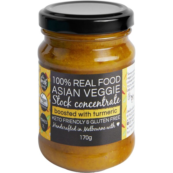 The Broth Sisters Asian Veggie Stock Concentrate, Turmeric 170g
