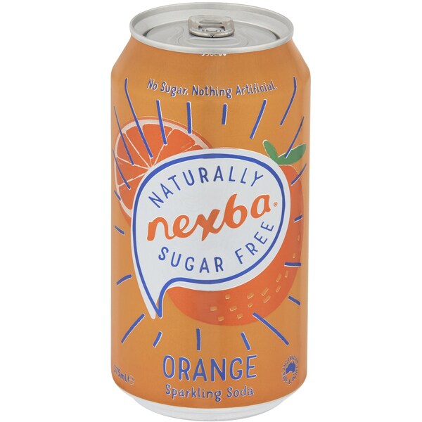 Nexba Orange Sparkling Soda Can 375ml